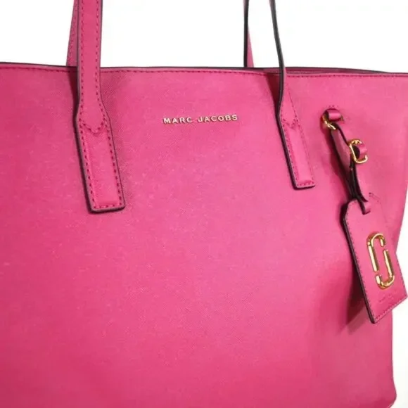 Marc Jacobs Pink Saffiano Tote - Picture 3 of 10